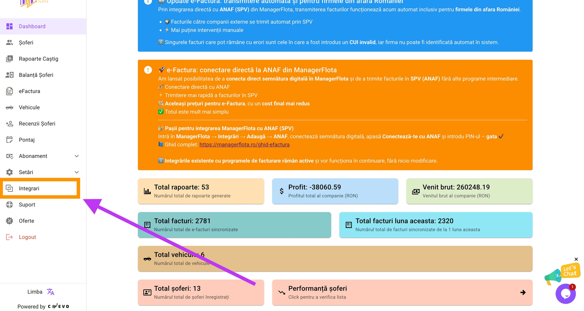 Conectare semnatura digitala in ManagerFlota